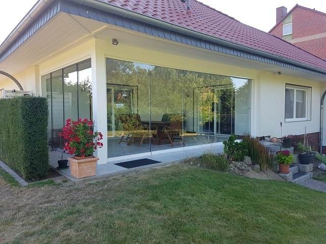 Windgeschützte Lounge