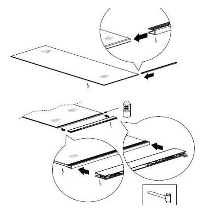 Montage der DELUXE Glasschiebewand Schritt für Schritt